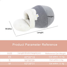 Load image into Gallery viewer, Winter Warm Plush Soft Portable Foldable Cute Pet Bed
