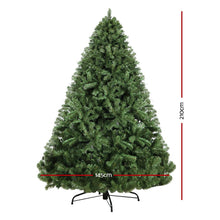 Load image into Gallery viewer, Jingle Jollys Christmas Tree 2.1M Xmas Tree Decorations Green 1250 Tips
