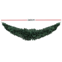 Load image into Gallery viewer, Jingle Jollys 2.4m Christmas Garland Xmas Decorations Green Wedding Party

