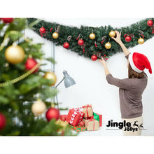 Load image into Gallery viewer, Jingle Jollys 2.4m Christmas Garland Xmas Decorations Green Wedding Party
