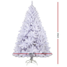 Load image into Gallery viewer, Jingle Jollys Christmas Tree 2.1m 1000 White Tips Xmas Tree Decorations
