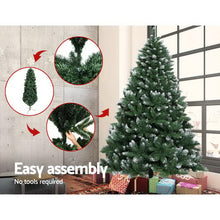 Load image into Gallery viewer, Jingle Jollys Christmas Tree 2.4m Snowy Xmas Tree Decoration 1400 Tips
