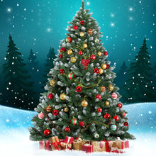 Load image into Gallery viewer, Jingle Jollys Christmas Tree 2.4m Snowy Xmas Tree Decoration 1400 Tips
