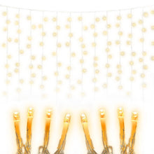 Load image into Gallery viewer, Jingle Jollys 6X3M Christmas Curtain Lights 600LED Warm White
