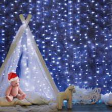 Load image into Gallery viewer, Jingle Jollys 6X3M Christmas Curtain Fairy Lights String 600LED Party Wedding CW
