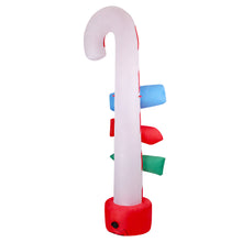 Load image into Gallery viewer, Jingle Jollys 2.4M Christmas Inflatable Santa Guide Candy Pole Xmas Decor LED
