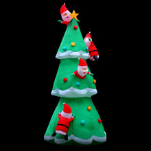 Load image into Gallery viewer, Jingle Jollys 5M Christmas Inflatable Santa on Christmas Tree Xmas Decor LED
