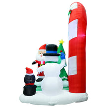 Load image into Gallery viewer, 3M Inflatable Archway with Santa LED Lights

