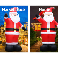 Load image into Gallery viewer, 5M Christmas Inflatable Santa Decorations Outdoor Air-Power Light
