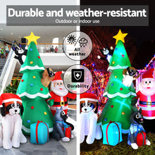 Load image into Gallery viewer, Inflatable 3M Christmas Tree Santa Lights
