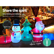 Load image into Gallery viewer, Christmas Inflatable Tree 2.7M Snowman Lights Outdoor Decorations
