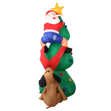 Load image into Gallery viewer, Jingle Jollys 1.8M Christmas Inflatable Santa on Tree Lights Xmas Decor Airblown
