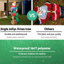 Load image into Gallery viewer, Jingle Jollys 1.8M Christmas Inflatable Santa on Tree Lights Xmas Decor Airblown

