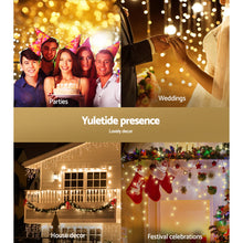 Load image into Gallery viewer, Jingle Jollys 500 LED Solar Powered Christmas Icicle Lights 20M Outdoor Fairy String Party Warm White
