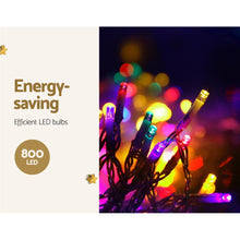 Load image into Gallery viewer, Jingle Jollys 800 LED Christmas Icicle Lights Mutlicolour
