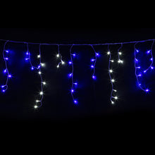 Load image into Gallery viewer, Jingle Jollys 800 LED Christmas Icicle Lights White and Blue
