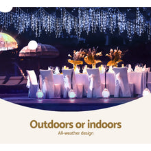 Load image into Gallery viewer, Jingle Jollys 800 LED Christmas Icicle Lights White and Blue

