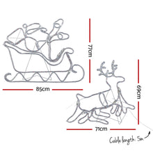 Load image into Gallery viewer, Christmas Waterproof Colourful Motif Lights LED Rope Reindeer
