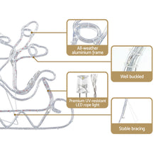 Load image into Gallery viewer, Christmas Waterproof Colourful Motif Lights LED Rope Reindeer

