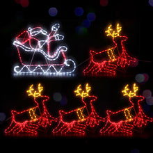 Load image into Gallery viewer, Christmas Waterproof Colourful Motif Lights LED Rope Reindeer
