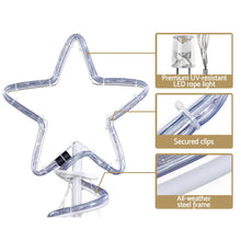 Load image into Gallery viewer, 1.88M Waterproof Colourful Jingle Jollys Christmas Tree  LED Motif Light
