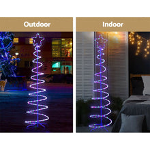 Load image into Gallery viewer, 1.88M Waterproof Colourful Jingle Jollys Christmas Tree  LED Motif Light

