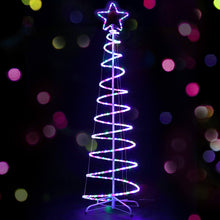 Load image into Gallery viewer, 1.88M Waterproof Colourful Jingle Jollys Christmas Tree  LED Motif Light
