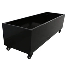 Load image into Gallery viewer, Black Metal Versatility Planter Medium with Wheels
