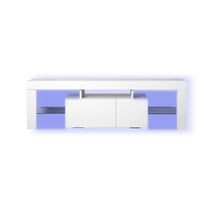 Load image into Gallery viewer, 160cm Wooden RGB LED Lights TV Cabinet Entertainment Unit
