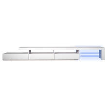Load image into Gallery viewer, 240cm Wooden RGB LED Lights TV Cabinet Entertainment Unit
