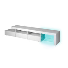 Load image into Gallery viewer, 240cm Wooden RGB LED Lights TV Cabinet Entertainment Unit

