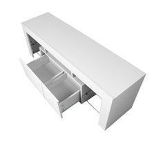 Load image into Gallery viewer, 160cm Wooden RGB LED Lights TV Cabinet Entertainment Unit
