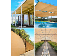 Load image into Gallery viewer, Sun Shade Cloth Shadecloth Sail Roll Mesh Outdoor 70% UV 1.83x30m Beige

