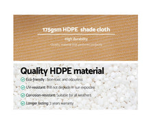 Load image into Gallery viewer, Sun Shade Cloth Shadecloth Sail Roll Mesh Outdoor 70% UV 1.83x30m Beige
