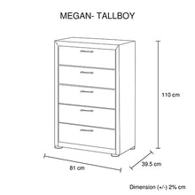 Load image into Gallery viewer, 4 Pieces Storage Bedroom Suite Upholstery Fabric in Light Grey with Base Drawers Queen Size Oak Colour Bed, Bedside Table &amp; Tallboy
