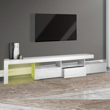 Load image into Gallery viewer, 240cm Wooden RGB LED Lights TV Cabinet Entertainment Unit
