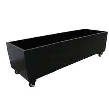 Load image into Gallery viewer, Black Metal Versatility Planter Medium with Wheels
